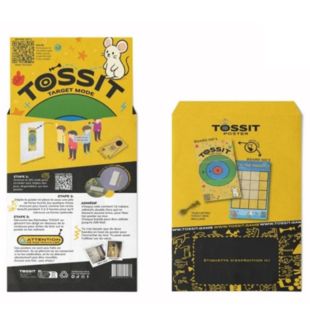TOSSIT POSTER SET, GAMES: SET 1 - TARGET MODE &amp; TIC TAC TOSSIT