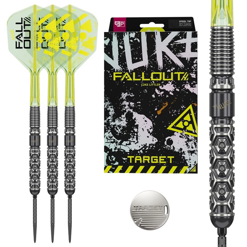 TARGET LUKE LITTLER FALLOUT 90% TUNGSTEN DARTS - 22, 23, 24GM