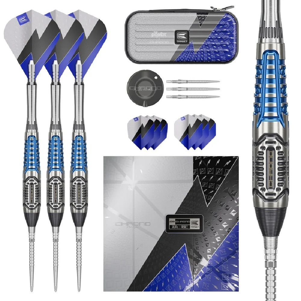 TARGET PHIL TAYLOR POWER CHRONO 95% TUNGSTEN DARTS - 22, 24, 26GM
