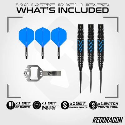 RED DRAGON AMP SWITCH POINT 90% TUNGSTEN DARTS - 24 &amp; 26GM