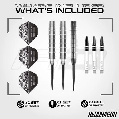 RED DRAGON LUKE HUMPHRIES TX1 PIONEERS 90% TUNGSTEN DARTS - 22, 24GM