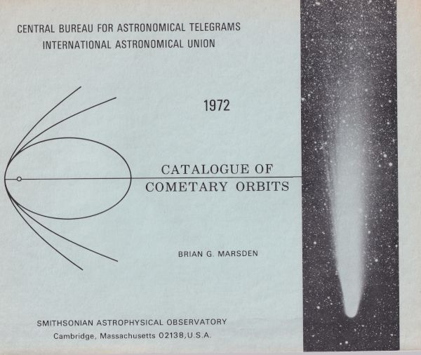 Catalogue of Cometary Orbits 1972