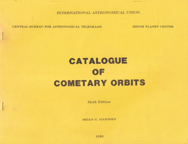 Catalogue of Cometary Orbits 1989 (Sixth Edition)