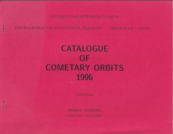 Catalogue of Cometary Orbits 1996 (Eleventh Edition)