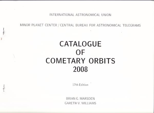 Catalogue of Cometary Orbits 2008 (Seventeenth Edition)