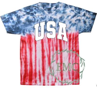 America flag/tie dye