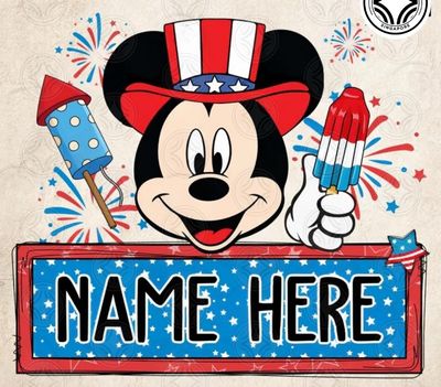 Fourth of July personalized names 