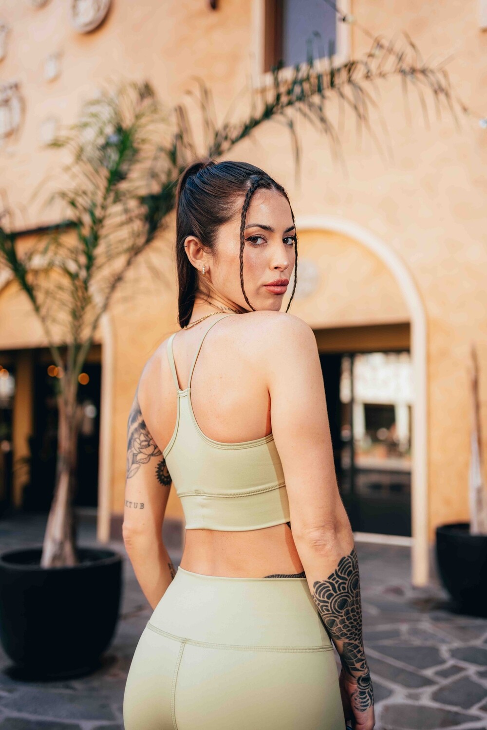 TOP STRIPPS OLIVE