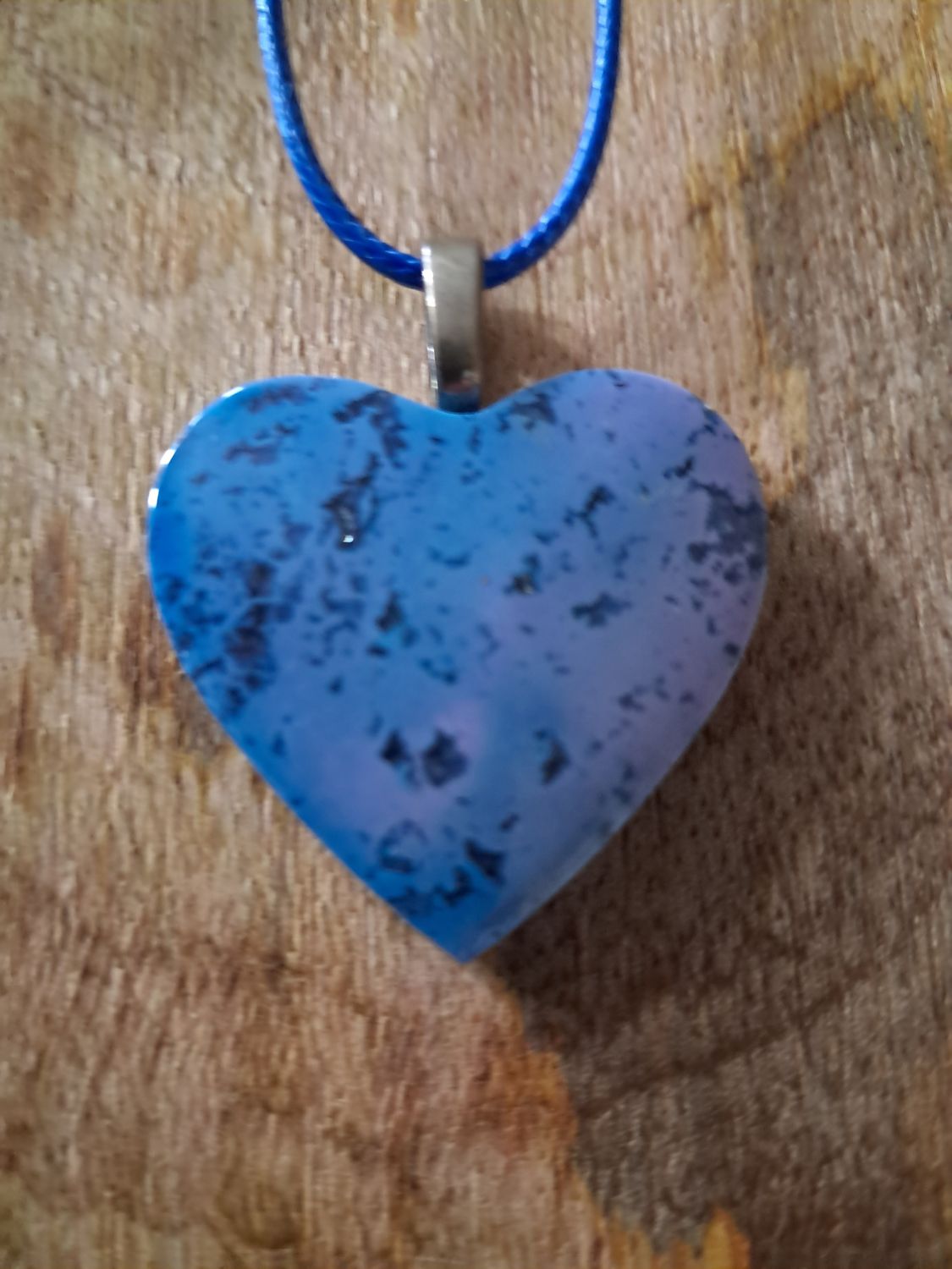 Blue Heart Crystal Necklace