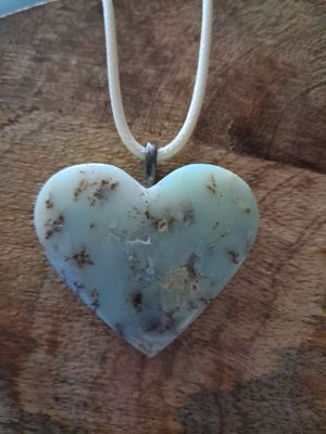 Green  Heart Crystal Necklace