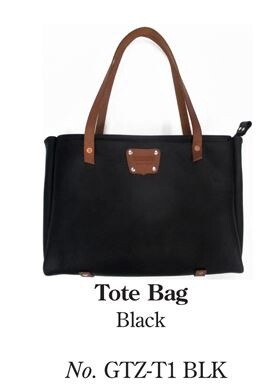 Leather Tote, Colour: Black
