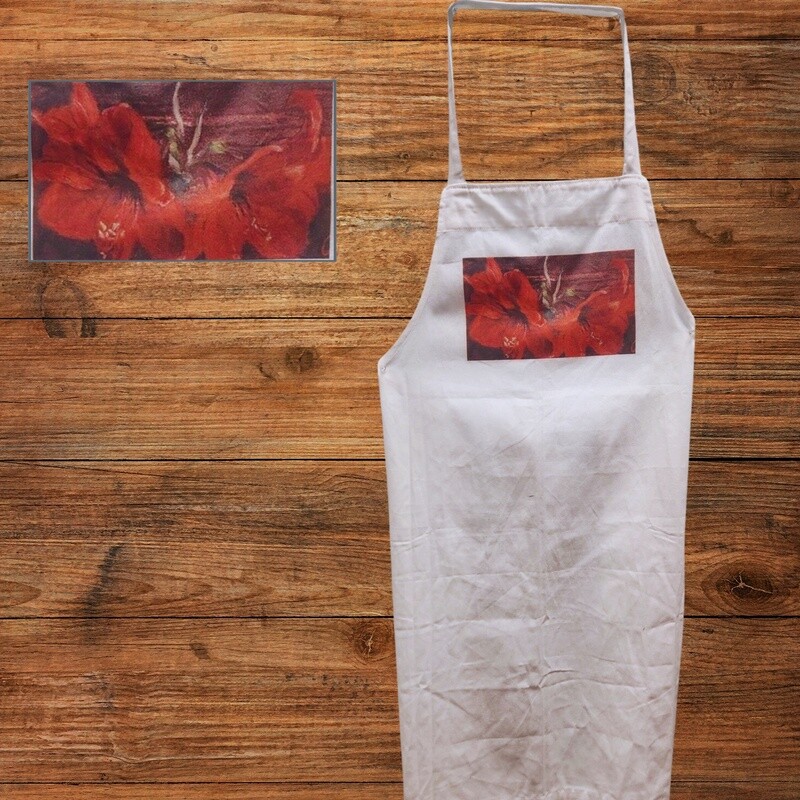 Consort Art Printed Apron, Design: &quot;Amaryllis&quot;