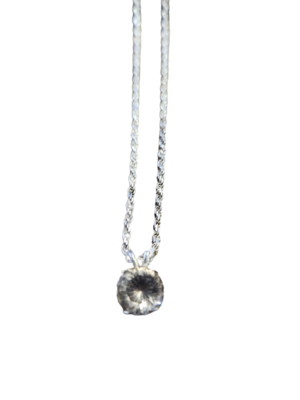 Smokey Quartz Sterling Silver Necklace
