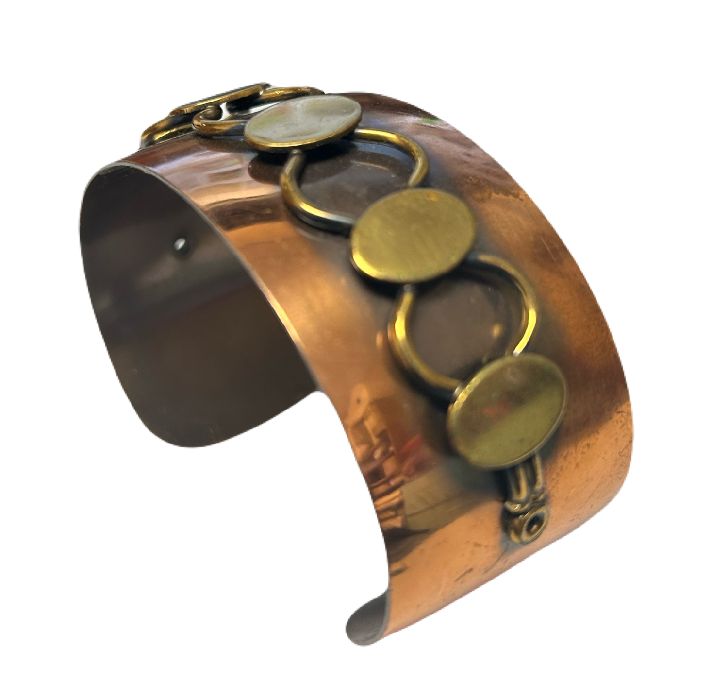 Vintage Copper Chain Link Mid Century Bracelet