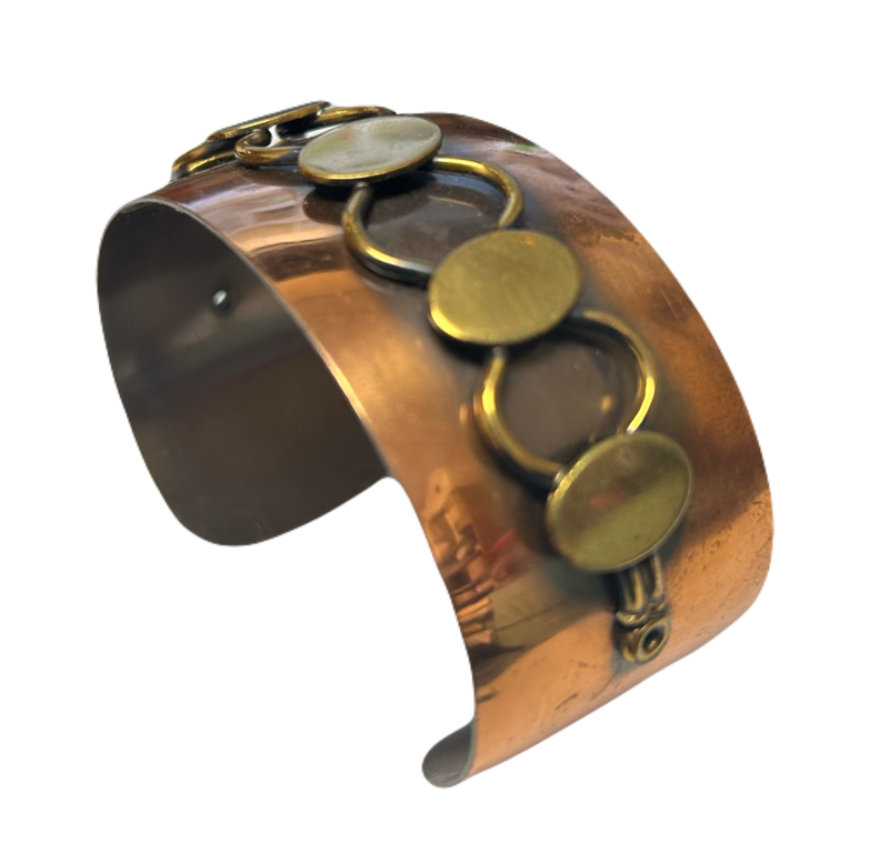 Vintage Copper Chain Link Mid Century Bracelet