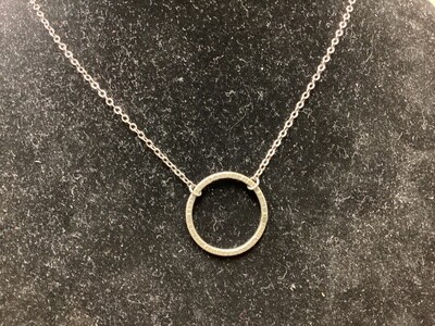 Silver Circle Necklace