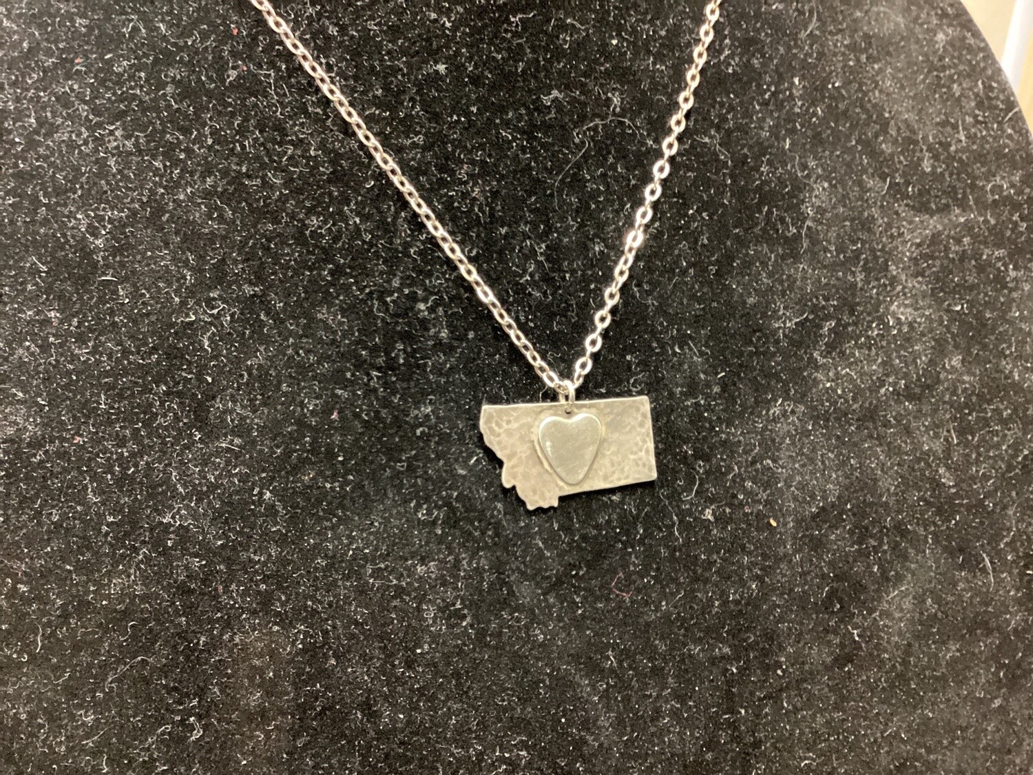 Silver Montana Heart Necklace