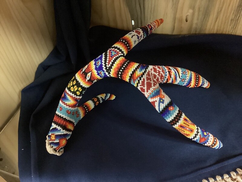 Beaded Deer Horn XL
