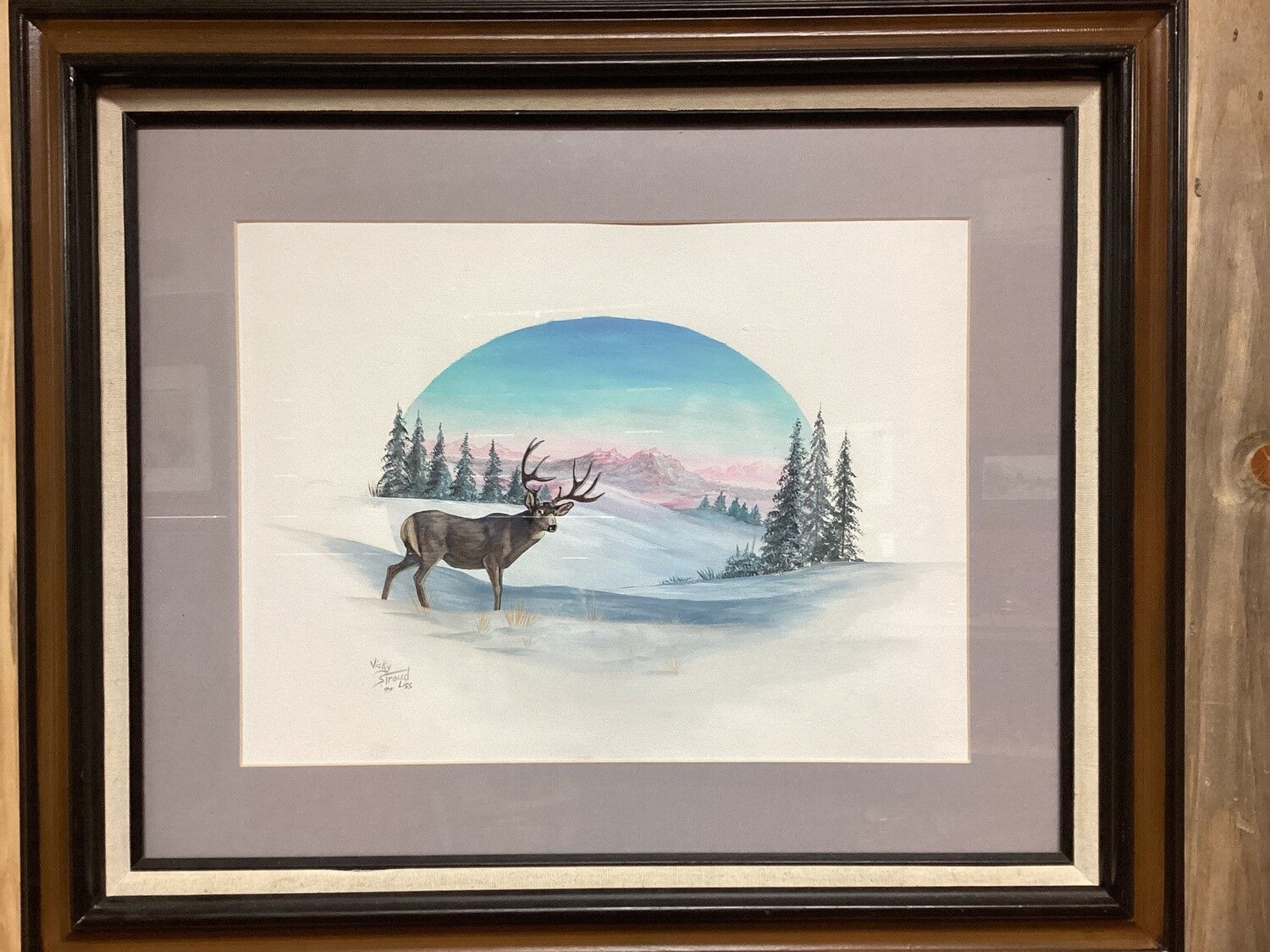 Mule Deer In Snow