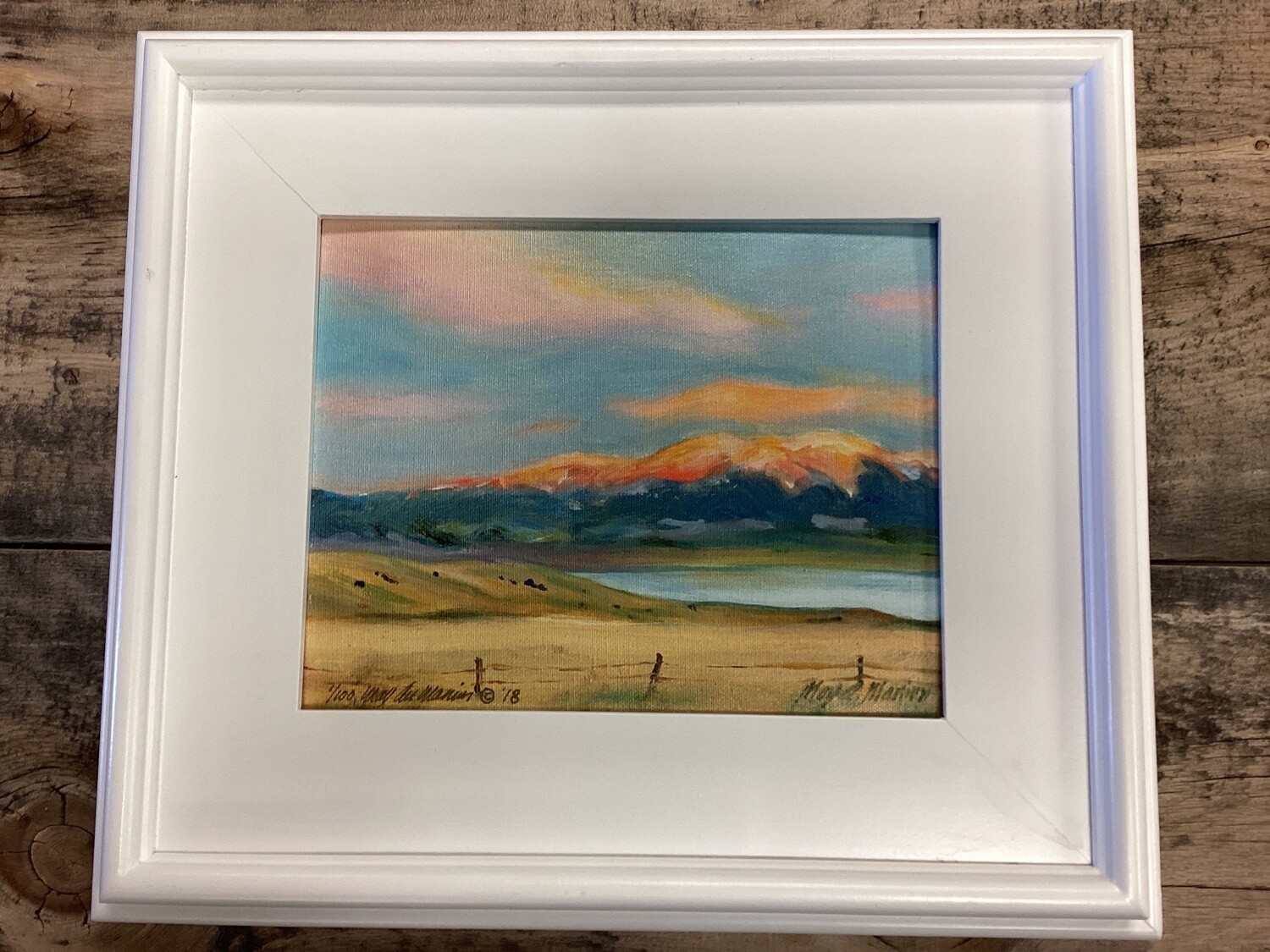 Big Sky Over Baldy Framed Oil Print