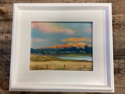 Big Sky Over Baldy Framed Oil Print