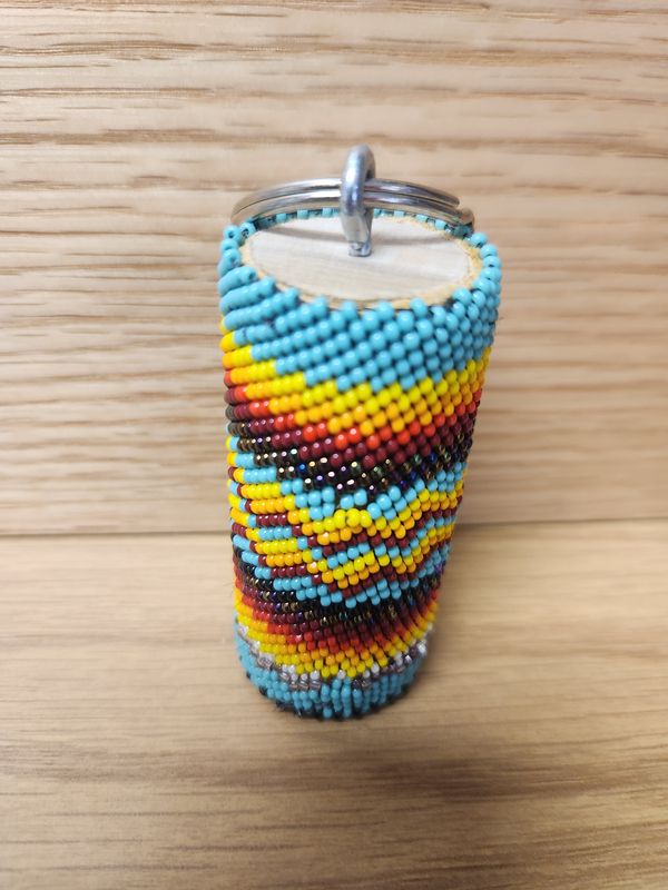 Beaded Key-Chains Rainbow-Light Large