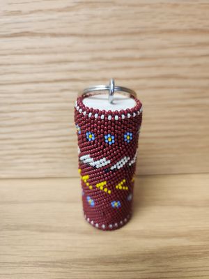 Beaded Key-Chains Red Large