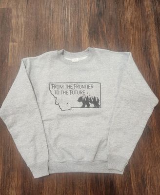 Kids Crewneck Sweatshirt From The Frontier To The Future Grey S Bear