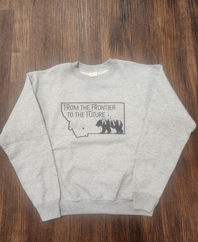 Kids Crewneck Sweatshirt From The Frontier To The Future Grey S Bear
