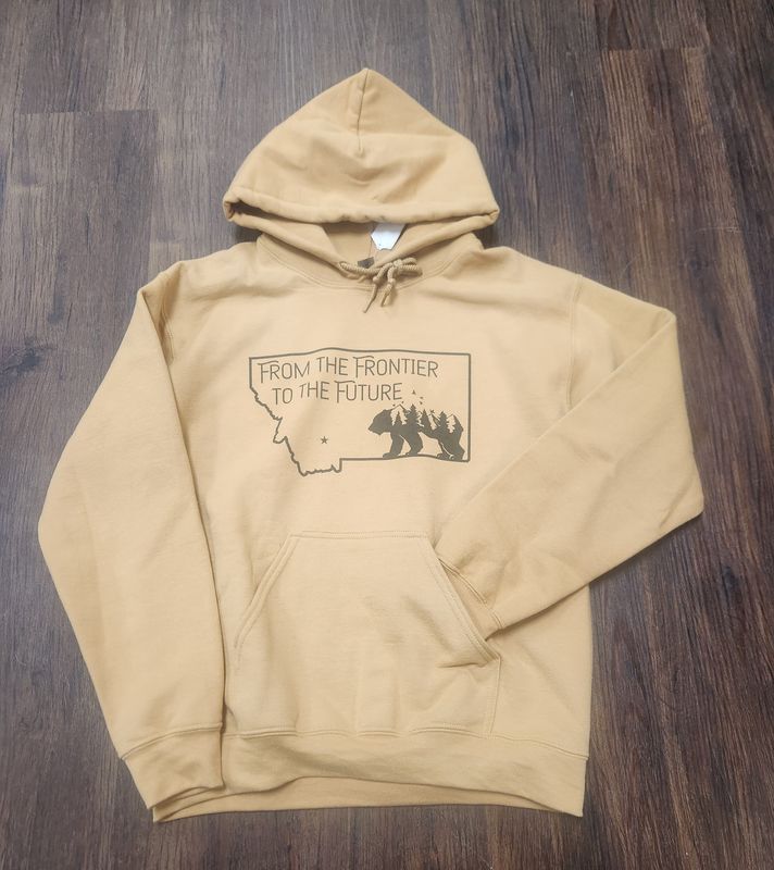 From The Frontier To The Future Gold Hoodie