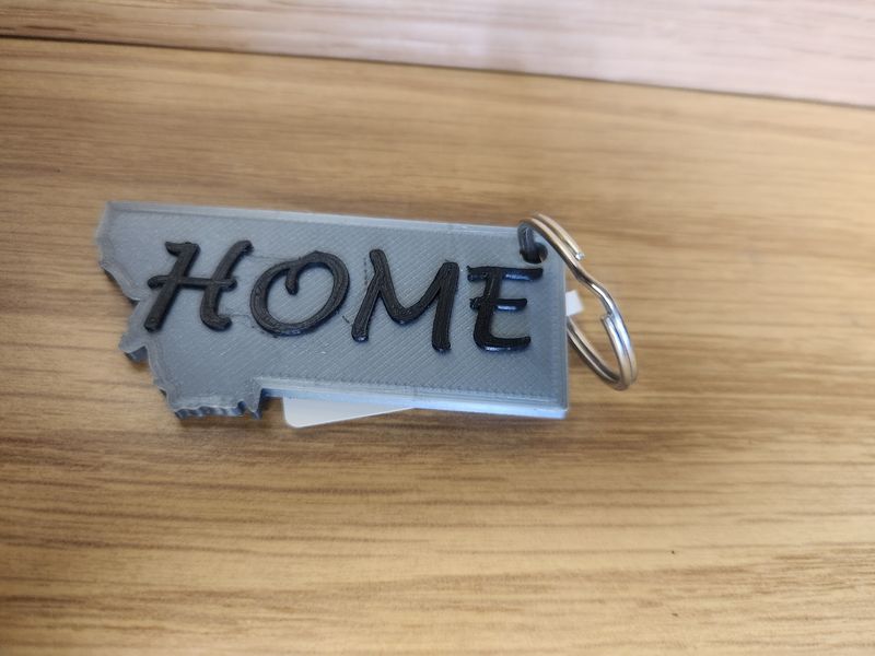 Montana is Home 3D Keychain
