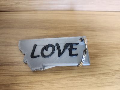Love Montana 3D Keychain