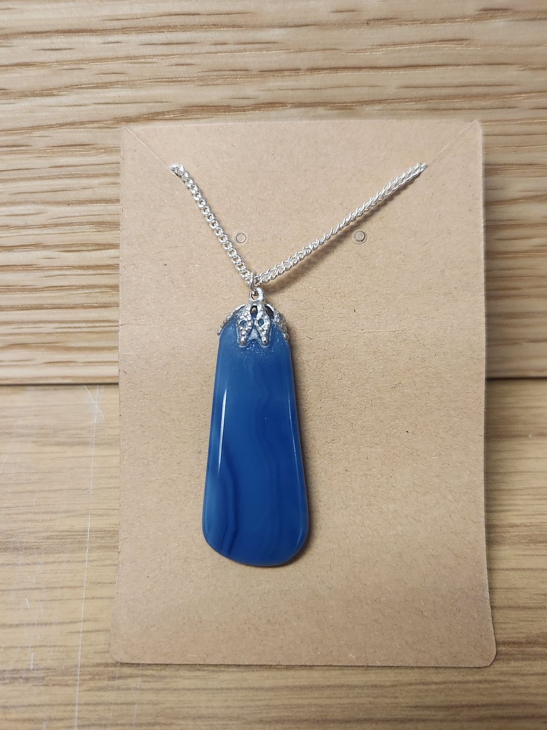Stone Variety Necklaces Blue Agate