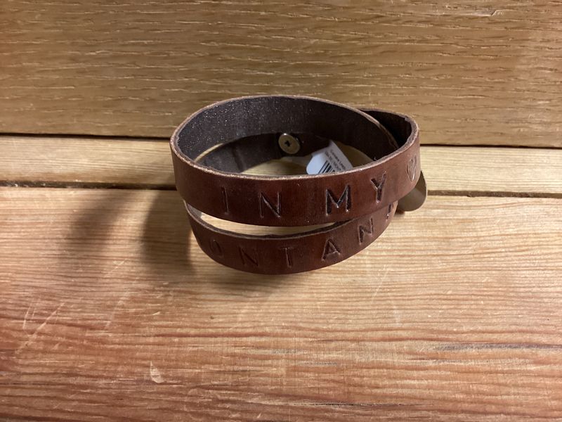 Genuine Leather Double Wrap Bracelet MONTANA IN MY (HEART)