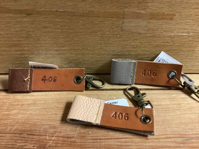 406 Genuine Leather Keychain