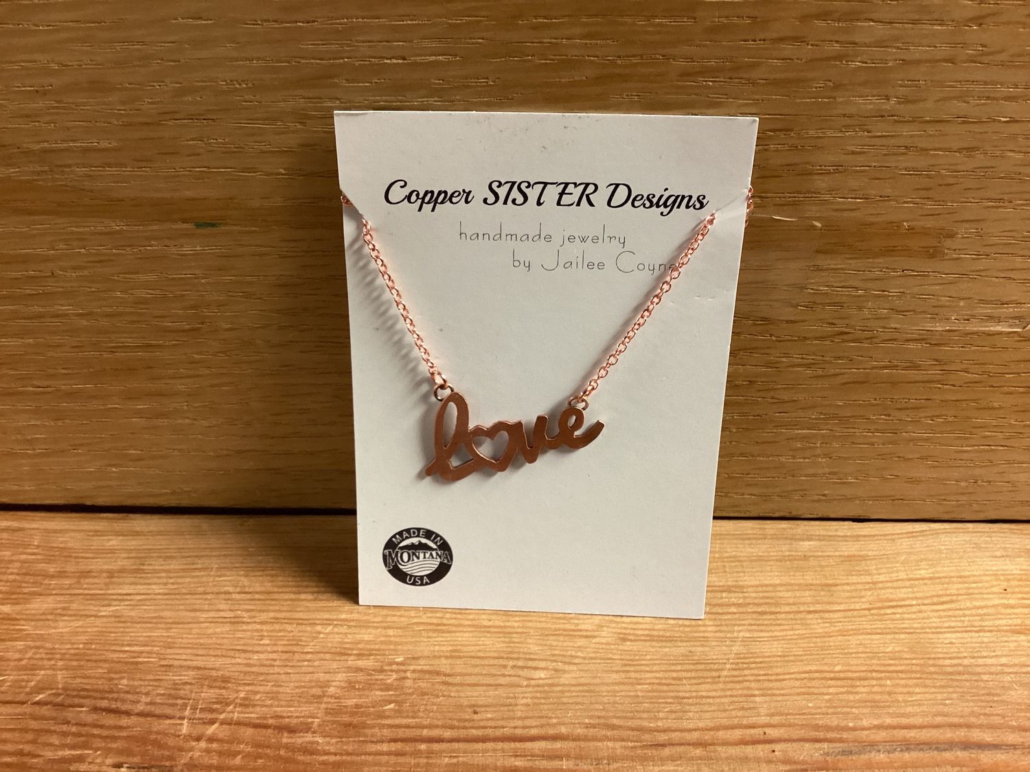 Copper LOVE Necklace