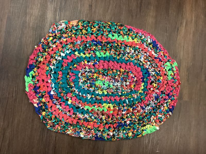 Hand-braided Rugs Neon 90&#39;s``