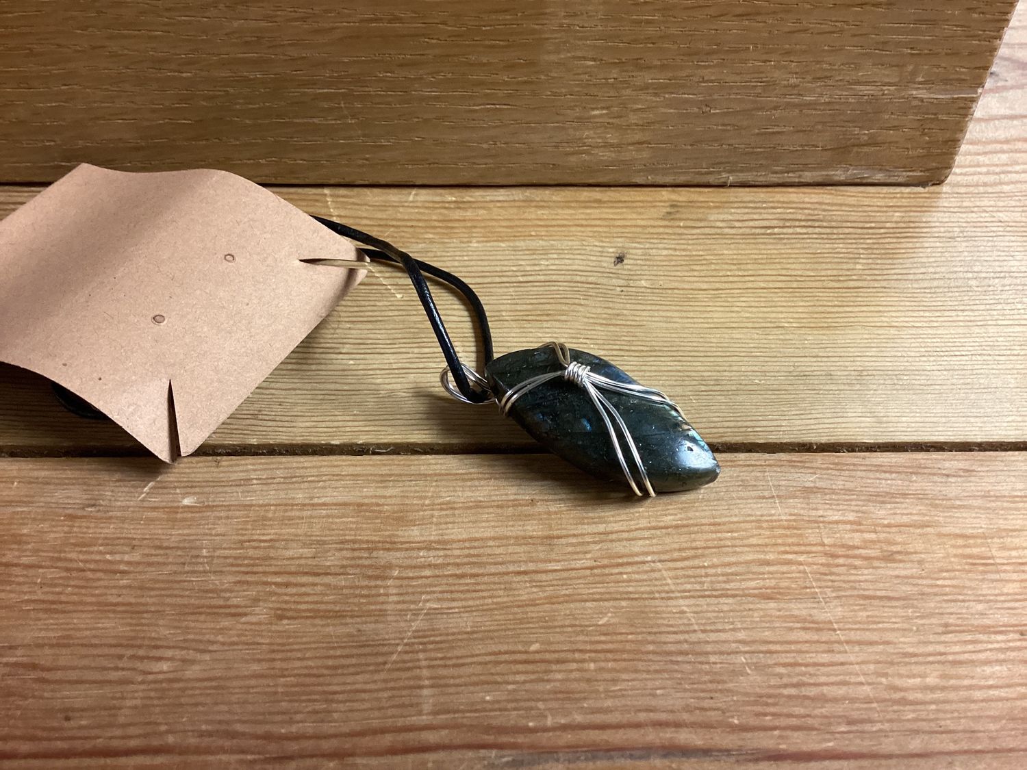 Wrapped Wire Stone Necklace
