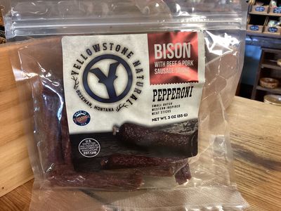 Hi-Country Bison Jerky  W/ Beef &amp; Pork Sausage Sticks Pepperoni 3 oz