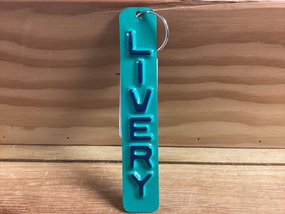 License Plate Keychain Words Livery