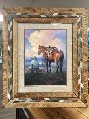 Cowboy At Sunset by Jack Sorenson