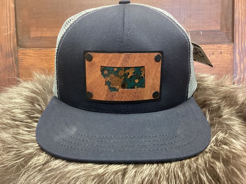 Trucker Cap Navy/Grey Copper Montana State