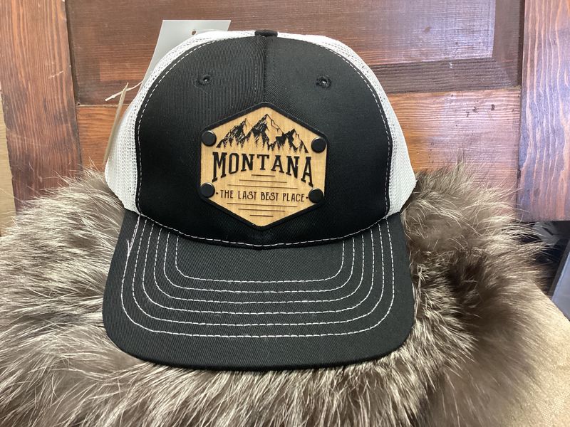 Trucker Cap Black/White Montana Last Best Place