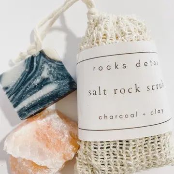 Salt Rock Body Scrub - Charcoal &amp; Clay