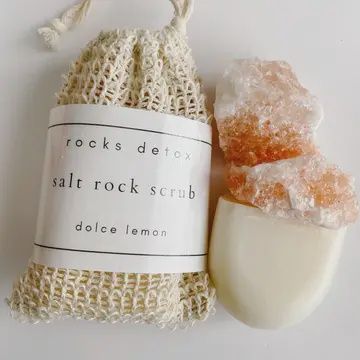 Dolce Lemon Salt Rock Scrub
