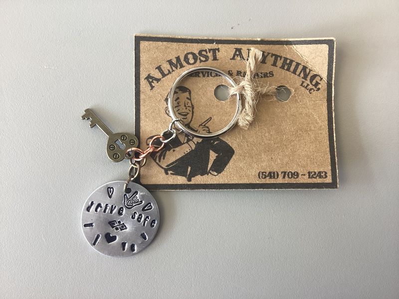 Reminder to Drive Safe - Keychain
