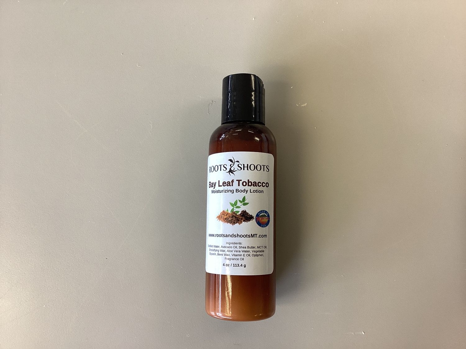Body Lotion, Scent: Bay Leaf Tobacco, Size: 4 oz