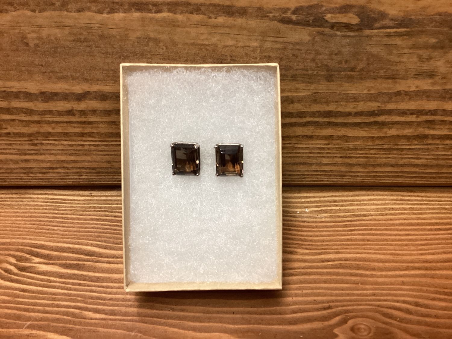 Smokey Quarts Post Earrings (ND$)