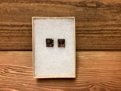 Smokey Quarts Post Earrings (ND$)