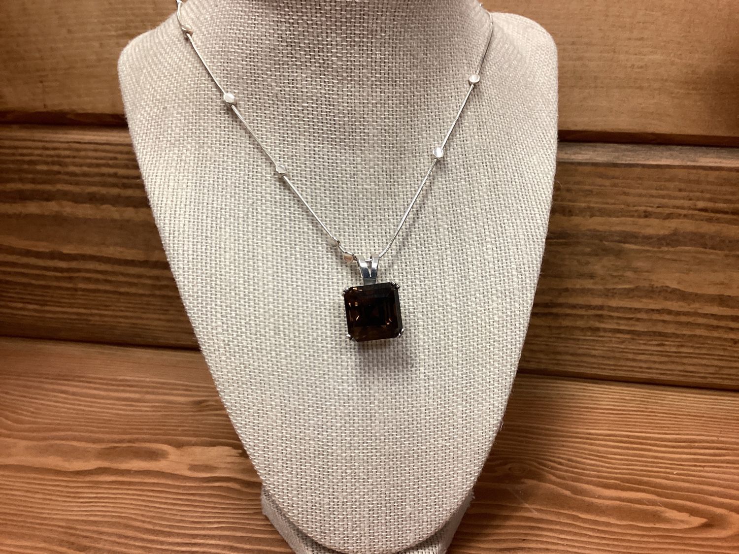Smokey Quarts SS Necklace (ND$)